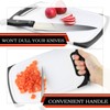 Kitchen Plastic Cutting Board Set - Dishwasher Safe Non-Slip Cutting