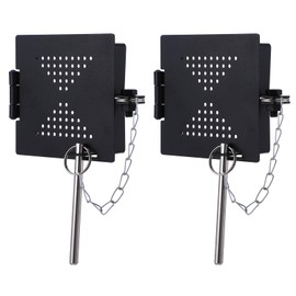 RV Bumper Cap Cover,RV Bumper Plug End Cap,Square Bumper Caps for RV,Fits Standard RV 4inch Square Bumpers, Black-2pack