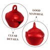 Hohopeti 100pcs Aluminum Christmas Bells for Crafting Jingle Bells Red