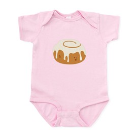 CafePress Cinnamon Bun Pastry Roll Cute Infant Bodysuit Baby Romper