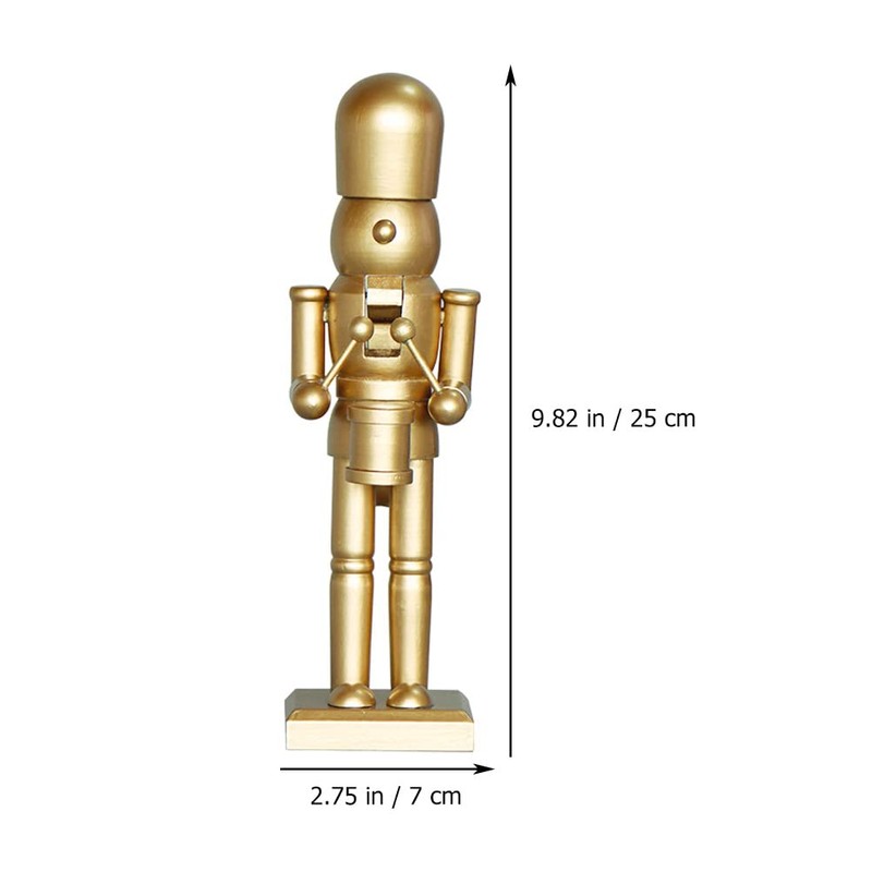 LUOZZY Christmas Craft Wood Nutcracker Figurines Unfinished Wood Nutcracker Soldier