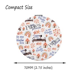 FAADBUK Pilates Lover Gift Pilates Coach Gift Fitness Gifts Pilates Mom Pilates Makeup Mirror for Her (Pilates Mirror)