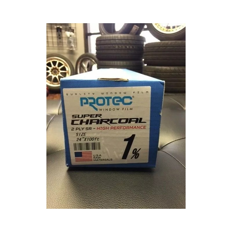 Pro-Tec Protec 24x100FT 1% Window Tint Film Roll High Performance