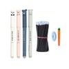 Fiction Erasable Pens Black Blue Gel Rollerball Pen Refill Set