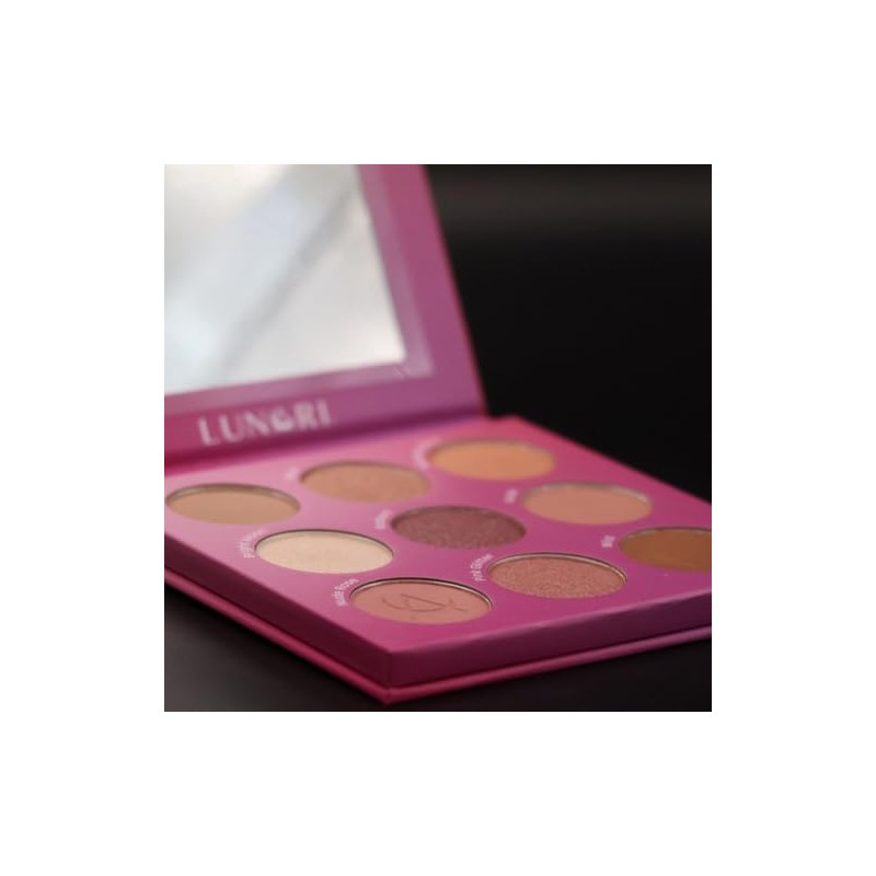 Lunari Paleta de Sombras para Ojos Enchanted Rose, Verstil, Multicolor