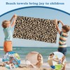 Leopard Print Towels, Beach Towel, Pool Towels, Large Beach Towels