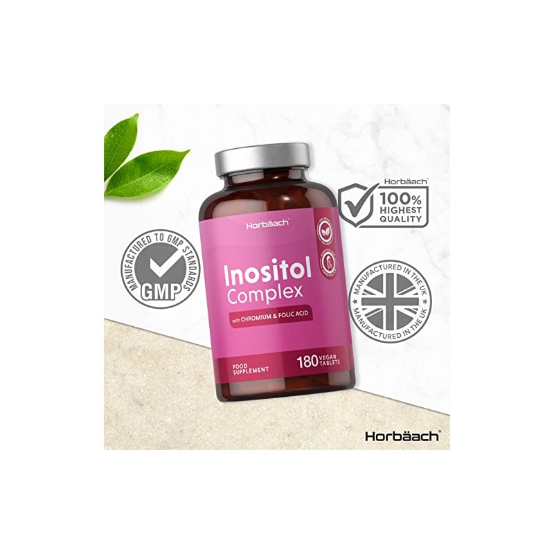 Inositol Tablets | Inositol Powder Complex | 180 Count |