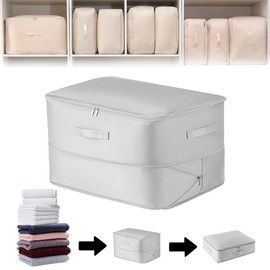 RANJIMA Ultra Platzsparender Selbstkompressions-Organizer - Ultra Space Saving Self Compression Organizer, Robuste Umzugstaschen, Staub- und feuchtigkeitsbeständige -Organizer für Bettdecke, Kleidung
