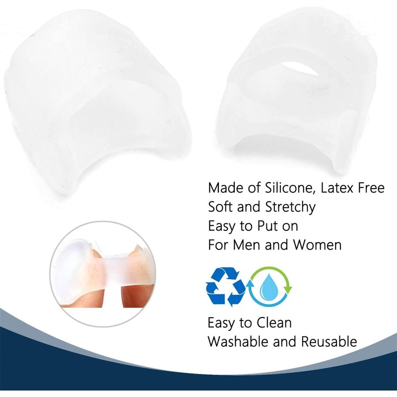 Toe Separators, Gel Toe Separators, Small Bunion Corrector to Prevent