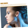 SAFIGLE 2pcs Women's Nose Rings Hoops Fashion Jewelry Piercing Hoops