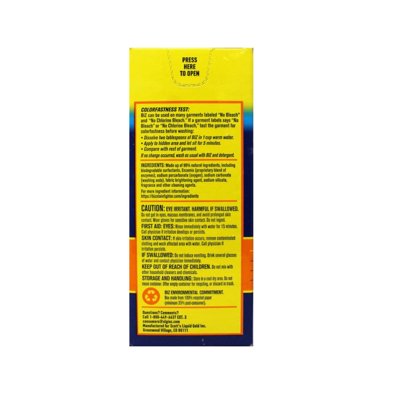 BIZ Powder 60 Oz. (Pack of 2)