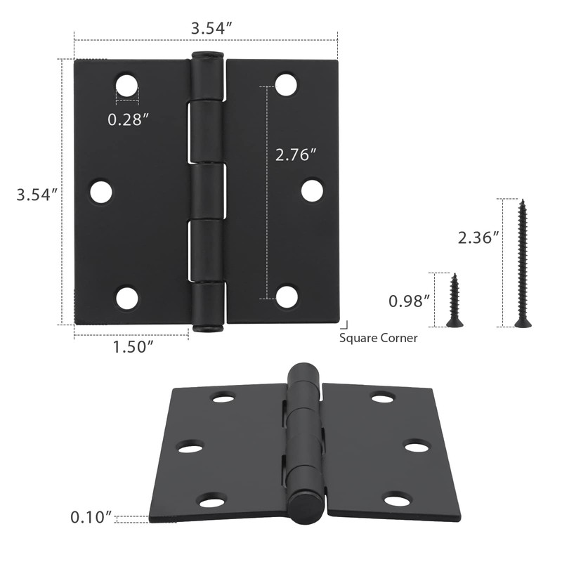 HOME MASTER HARDWARE 3.5 in. x 3.5 in Square Standard