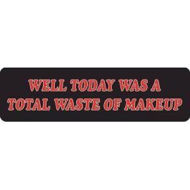USA Biker Goods Well Today Was A Total Waste Of Makeup Motorcycle Helmet Sticker S