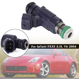 Areyourshop 1x Fuel Injector FBJC100 84212240 for Infiniti FX35 3.5L V6 2004, G35 3.5L V6 2003-2004, QX4 3.5L V6 2002-2003 for Nissan 350Z 3.5L V6 2003-04, Maxima 3.0L V6 2000-01