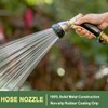 FANHAO Heavy Duty Garden Hose Nozzle, 100% Metal Water Nozzle