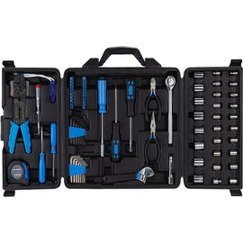CARTMAN 123 Piece Socket Wrench Set Auto Repair Tool Set Toolbox Storage Case General Household Tool Kit Perfect for Homeowner Diyer Handyman