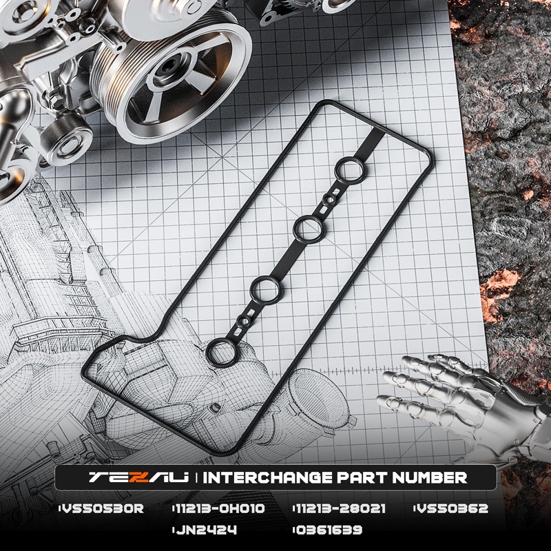 TEZAU Valve Cover Gasket Compatible with 2001-2010 Pontiac Scion tC