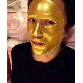 Rotus 6PCS 24K Gold Gel Collagen Crystal Facial Masks Sheet Patch For Anti Aging, Whitening, Puffiness, Anti Wrinkle, Moisturizing, Deep Tissue Rejuvenation and Hydrates Skin