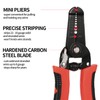 FUZVOL 10-22AWG Multi Gauge Wire Cutter and Wire Stripper, 7"