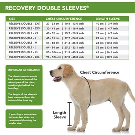 Suitical Recovery Sleeve for Dogs | Double Sleeve Front Leg Protection After Surgery | Dog Sleeve to Stop Licking | Chest Circumference 25.2”- 33.1” | Sleeve Length 13.8” | L | Double Sleeve