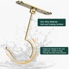 CAPHONT 2 Pack Foldable Metal Banana Hook Under Cabinet -