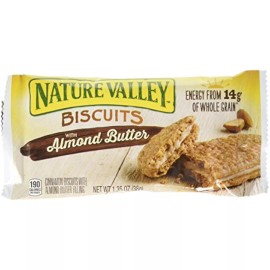 Nature Valley Sandwich Biscuit with Almond Butter (30 count), 1.35 oz/pouch