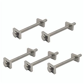 M6x80mm Miter Draw Bolt Table Top Fasteners Countertop Flip Connector Hardware, Countertop Support Brackets Invisible Connectors Connect The Working Face Quickly and Safely (5 Pack)