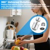 1 PCS Wasserhahn Aufsatz Schwenkbar 360° Drehbarer Wasserhahn,Mit zwei Strahlarten,Wasserhahnaufsatz,WasserhahnAufsatz