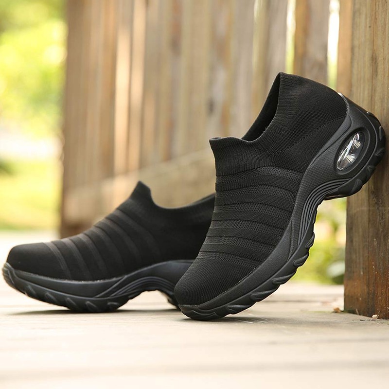 TANTOO - Mocasines cómodos con Plataforma y cuña para Mujer,