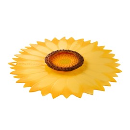 Charles Viancin - Sunflower Silicone Lid for Food Storage and Cooking - 6''/15cm - Airtight Seal on Any Smooth Rim Surface - BPA-Free - Oven, Microwave, Freezer, Stovetop and Dishwasher Safe