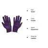 eGlove EQUEST GRIP PRO Leather Touch Screen Riding Gloves Purple