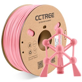 CCTREE ABS Filament 1.75mm, 1kg Spool, Dimensional Accuracy ±0.03mm, ABS+ 3D Printer Filament Plus, High Strength & Heat Resistance 3D Printing Filament, Pink