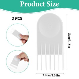 2 Pcs Vegetable Chopper Cleaning Tool Salad Chopper Onion Chopper Vegetable Cutter Cleaning Brush for Fullstar Vegetable Chopper Fruit Vegetable Chopper Cleaner Comb Tools for Vidalia Chop Wizard