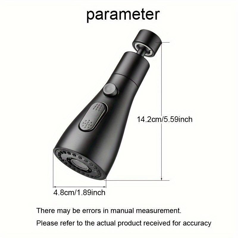 Kitchen Faucet Extender, 3-speed Rotating Faucet Nozzle with High-pressure Sprayer,