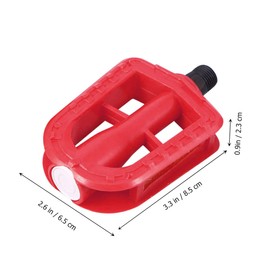 Mipcase 2Pairs Bike Pedal Non Slip Platform Pedals Red Blue for S Bicycles Easy to Install Durable and Practical Design Suitable for Boys