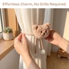 Magnetic Curtain Tie Backs Buckles Little Bear, 2 Pieces