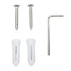 30cm Bathroom Wall Mounted Shelf Space Aluminum Acrylic Towel Rack