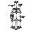Yaheetech 79in Multi-Level Cat Trees Indoor Cat Tower with Sisal-Covered