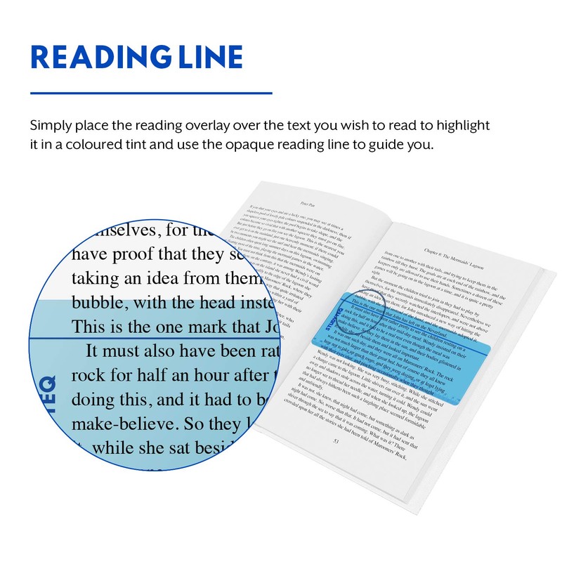 Studyteq 15 x Professional Dyslexia Coloured Reading Overlays And Rulers