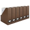 BLU MONACO Organization with Set of 6 Foldable Brown Magazine