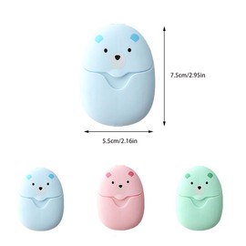 SIAOBIULYG 3 PCS Travel Soap Sheets Portable Disposable Soap Paper Backpacking Essentials Paper Soap Sheets Mini Cleaning Products for Indoor Outdoor Travel Camping Hiking