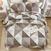 Dintszyayue Quilt Queen Size Brown, 3 Pieces Patchwork Bedspread Bedding
