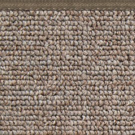 House, Home and More Attachable Rug for Stair Landings - Pebble Beige - 3 Feet X 3 Feet