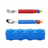 Bright Colourful Snack & Stack Fork & Spoon Cutlery Set