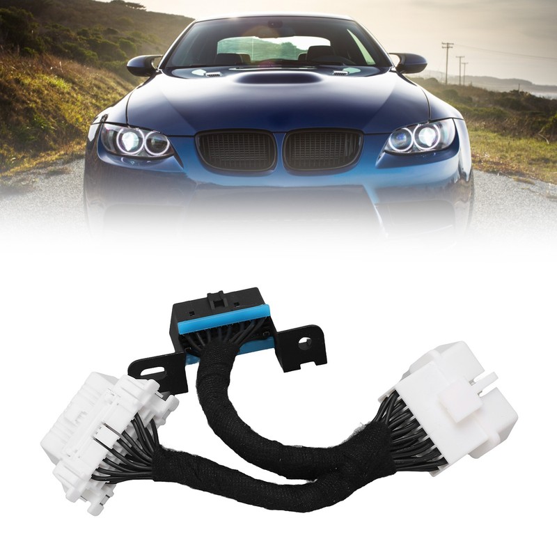 0.15m 16Pin OBD2 Splitter Extension Y Cable Male to Dual