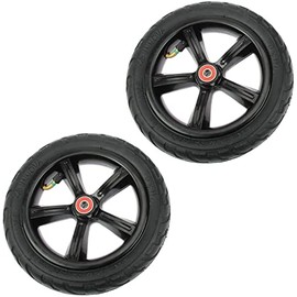 2 pieces FunTomia Big Wheel 205 mm. / 8 inches. Scooter Air Tyre Set including Mach1 Ball Bearings + Spacer - Replacement Wheels