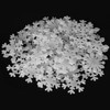 Christmas Snowflake Stickers, 50Pcs White X-mas Glow in The Dark