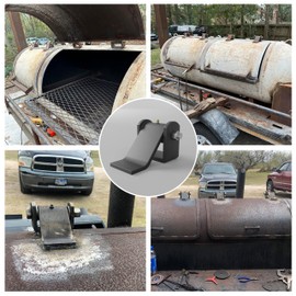 Dump Trailer Tailgate Hinges for Door Gate Body Hinge with Grease Zerk, Weld-on Heavy Duty Greaseable Dump Trucks Hinge Fitting Fold Down Gate/Loading Ramp on Flat Deck Trailer or BBQ Smoker (4)