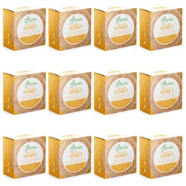 Solid Shampoo Bar And Conditioner Effect Hair Soap – 12 Pack Natural Shampoo Bars For Hair With Plant Based Essential Oils And Eco Friendly Zero Waste Biodegradable Packaging (Honey Pack Of 12)