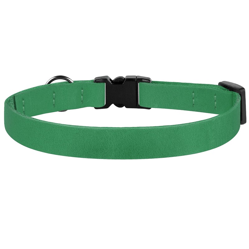 Breakaway Cat Collar Leather with Removable Bell - 13 Colors